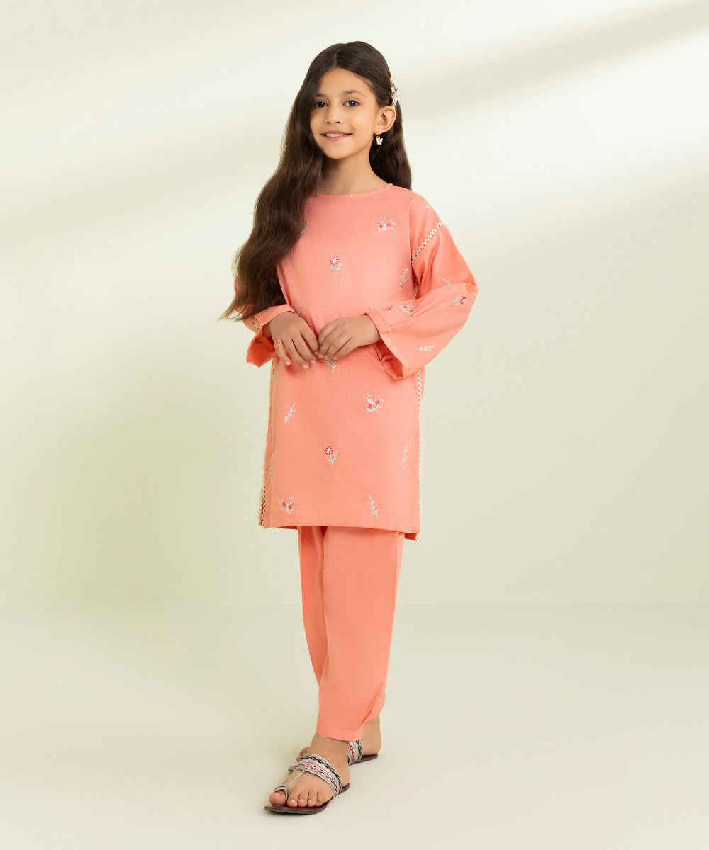 2 Piece Dobby Suit - Embroidered - Buy Online