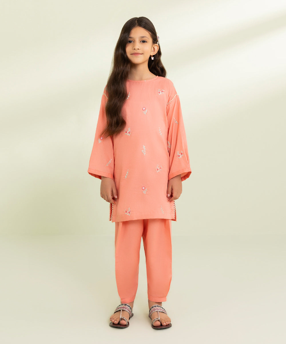 2 Piece Dobby Suit - Embroidered - Buy Online