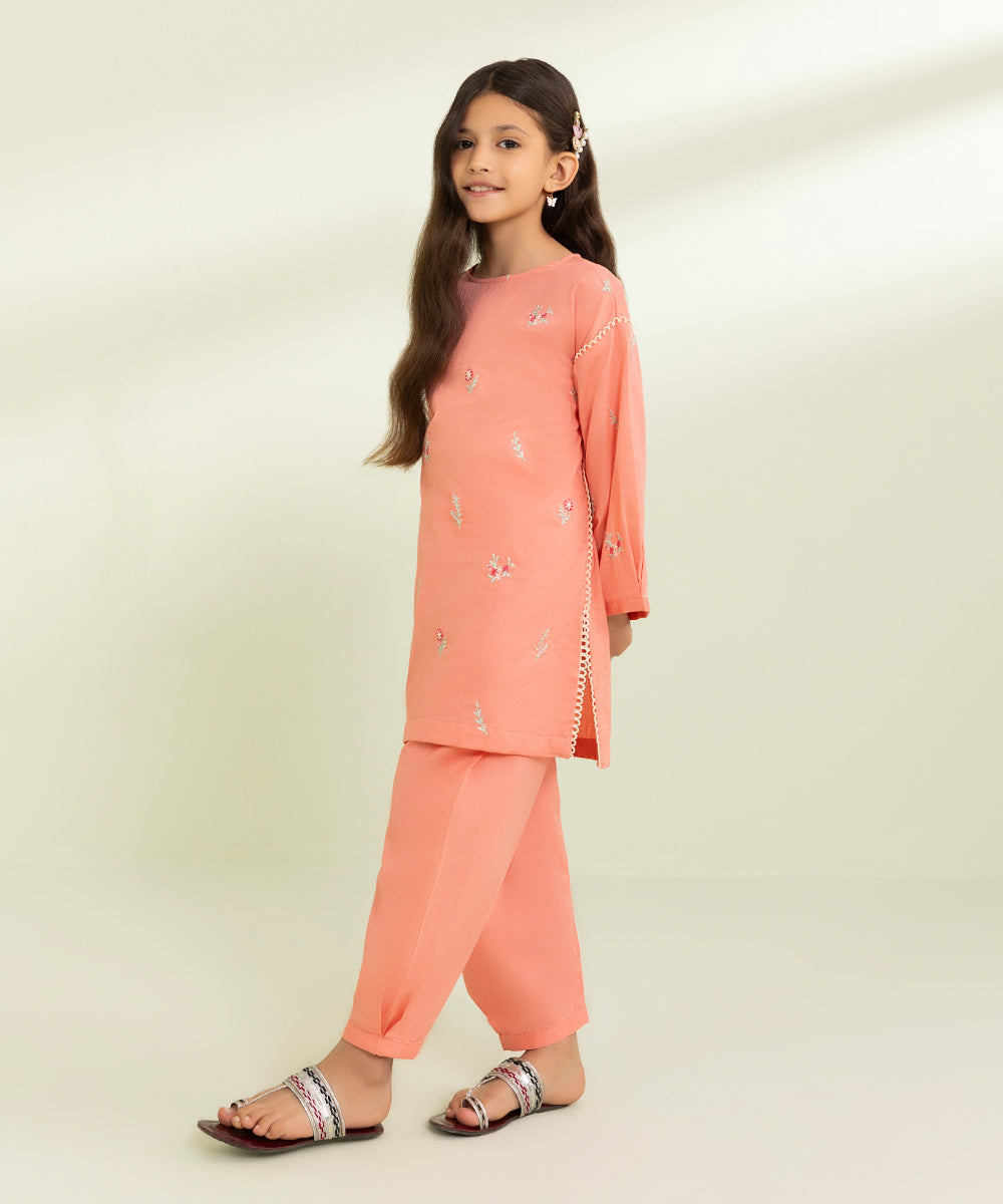 2 Piece Dobby Suit - Embroidered - Buy Online