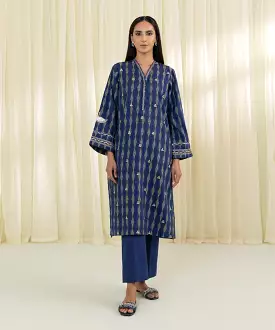 2 Piece Jacquard Suit with Embroidery