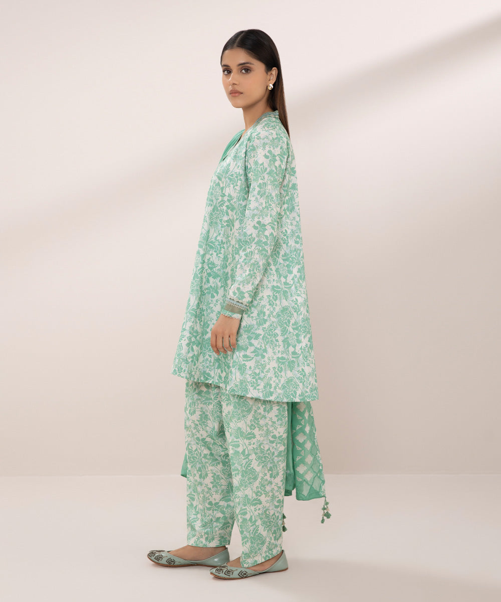 3 Piece - Embroidered Lawn Suit for Women