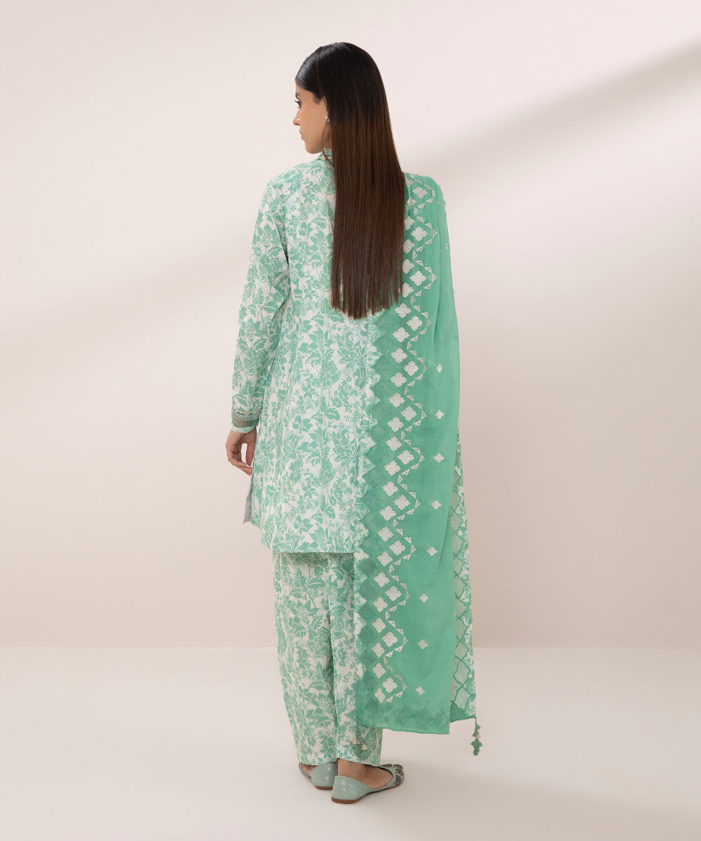 3 Piece - Embroidered Lawn Suit for Women