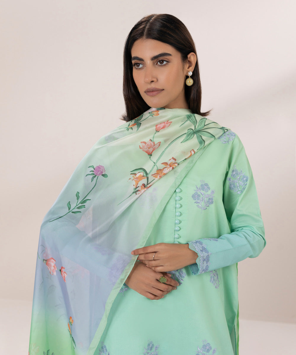 3 Piece Embroidered Lawn Suit - Shop Now!