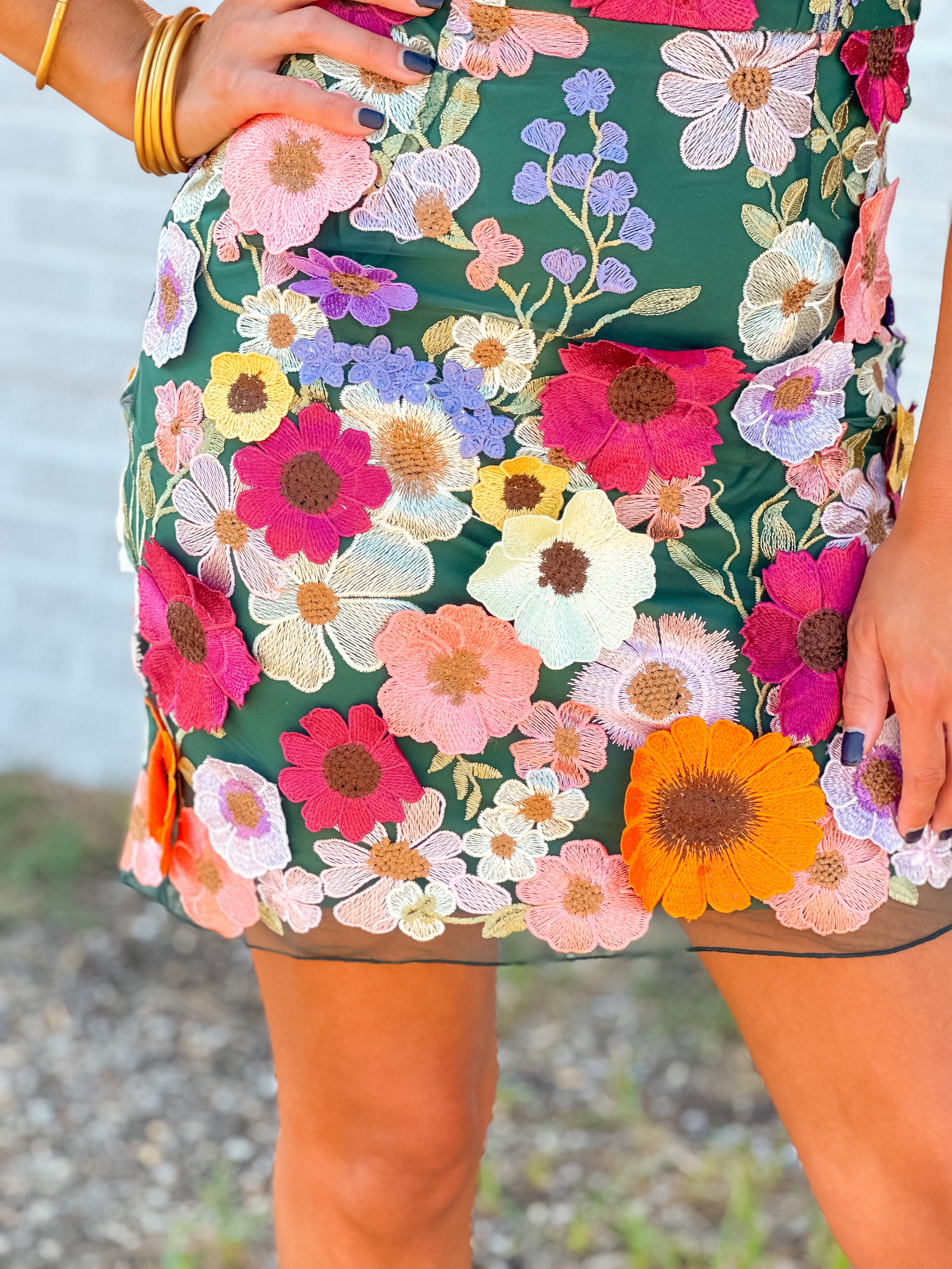 3D Floral Dress - Blooming Bombshell