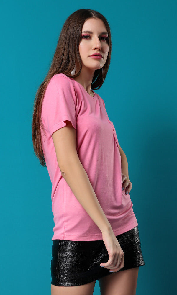 47437 Soft Pink Oversized T-Shirt