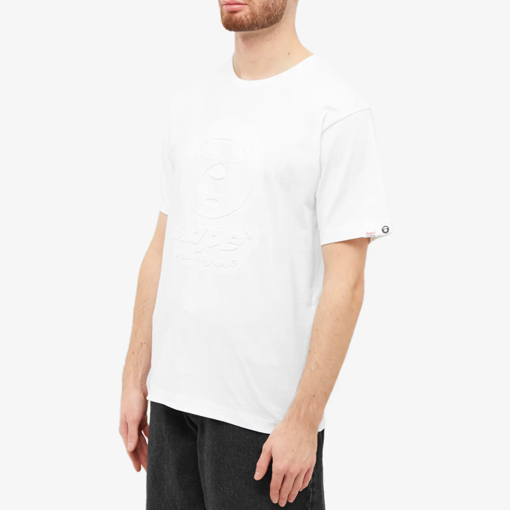 AAPE Moon Face T-Shirt - White