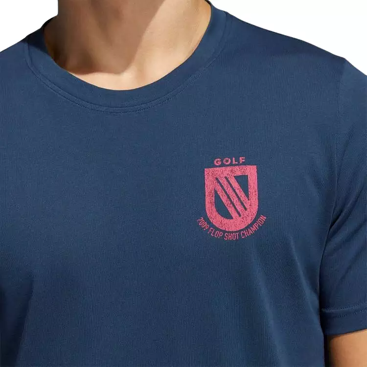 Adidas Golf Champion Heren Navy Pink T-Shirt