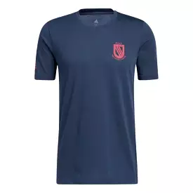 Adidas Golf Champion Heren Navy Pink T-Shirt