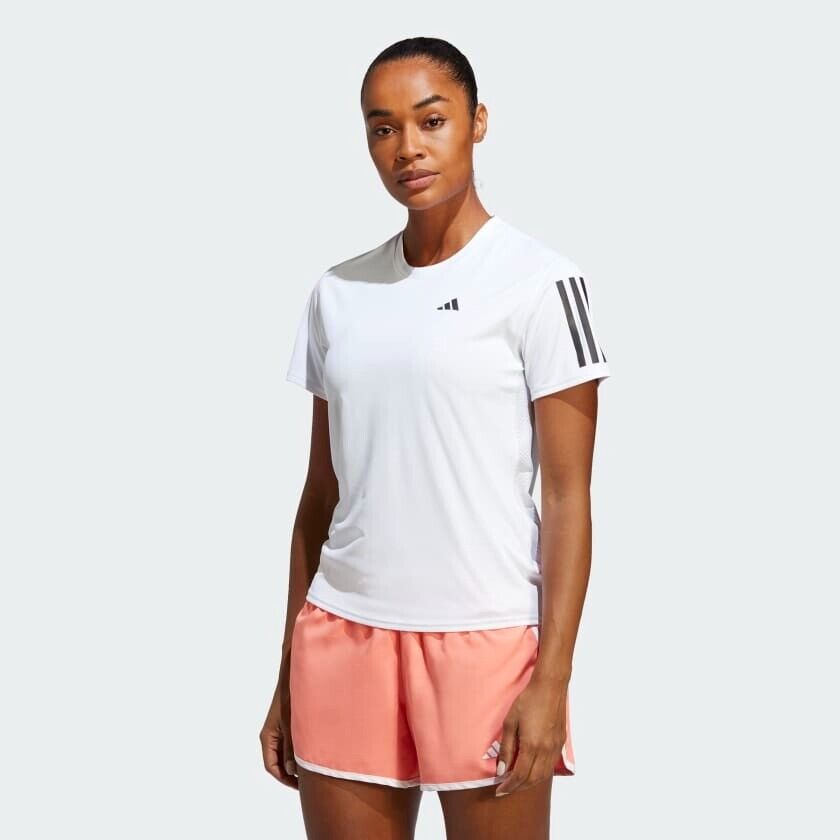 adidas Own The Run Women's Running T-Shirt White Breathable Top