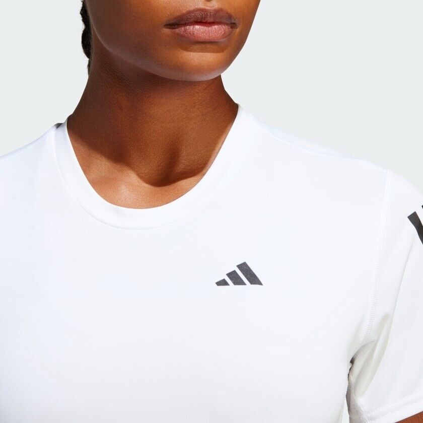 adidas Own The Run Women's Running T-Shirt White Breathable Top