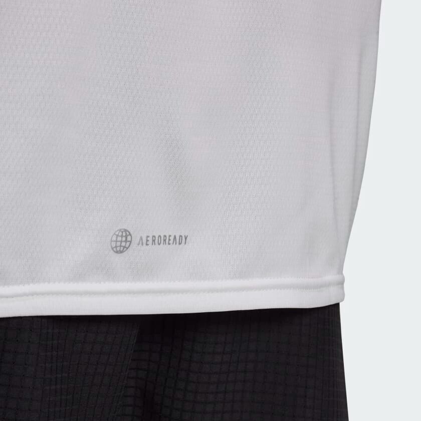 adidas Running T-Shirt - White Black Coral Reflective Breathable