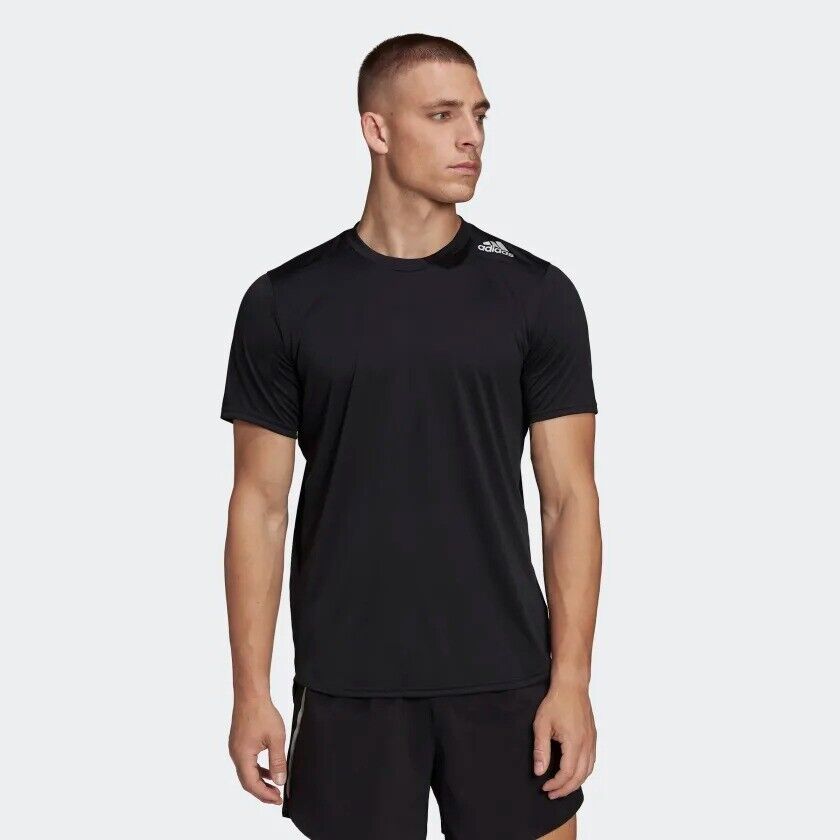 adidas Running T-Shirt - White Black Coral Reflective Breathable