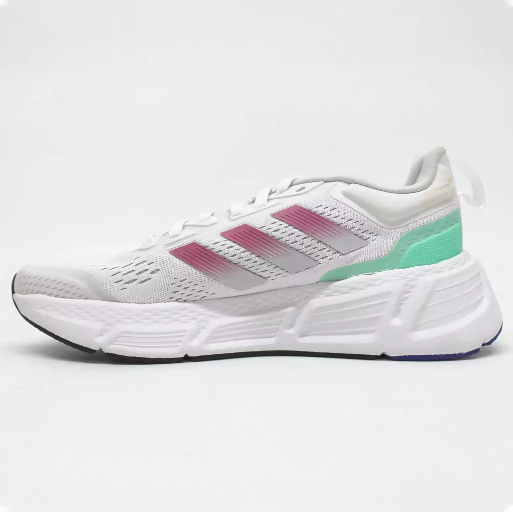 Adidas White Lucid Fuchsia Questar HP2431 Synthetic Women's Trainers UK 5.5