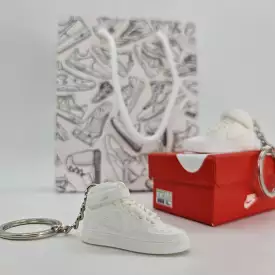 AF1 Mid White Mini Sneaker Keyring