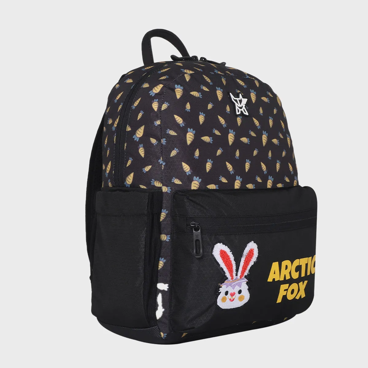 Arctic Fox Bunny Yellow School Backpack for Boys and Girls