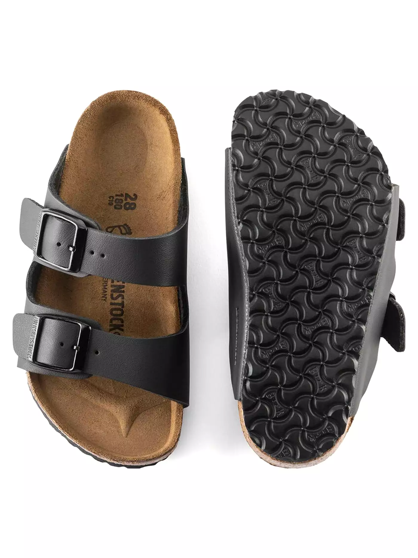 Arizona Birko-flor black sandals for kids