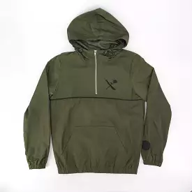 Army green logo windbreaker