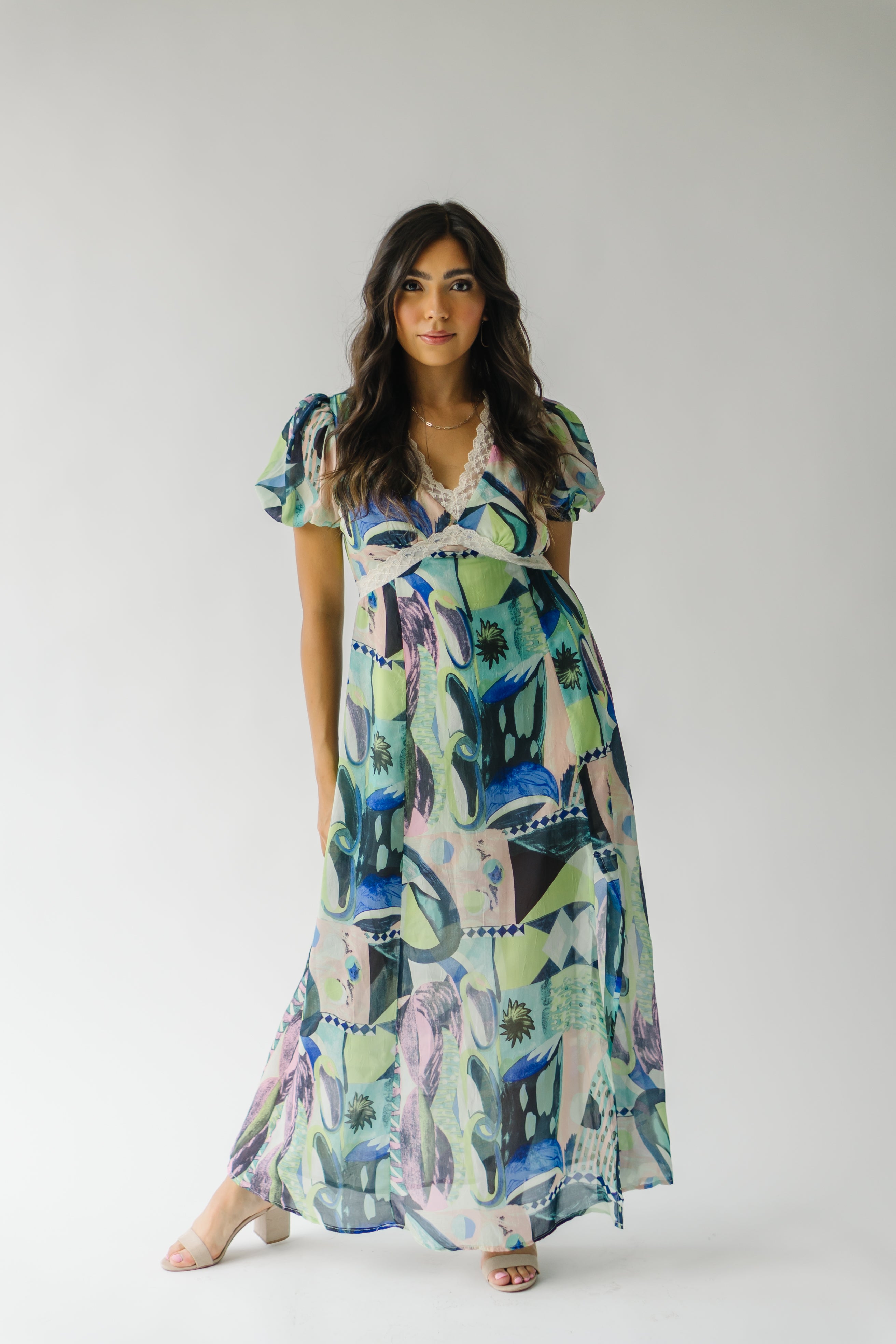 Ashwin Patterned Maxi Dress Multi - $[Price]