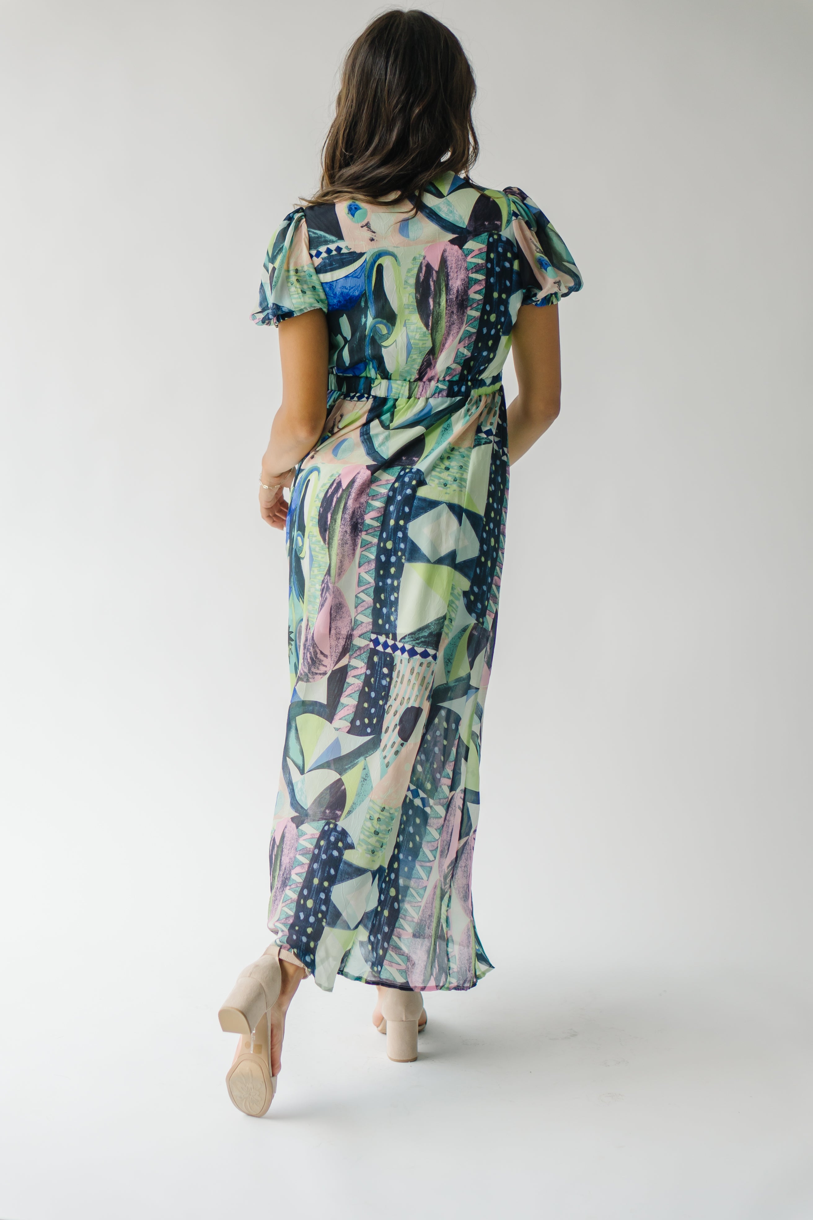 Ashwin Patterned Maxi Dress Multi - $[Price]