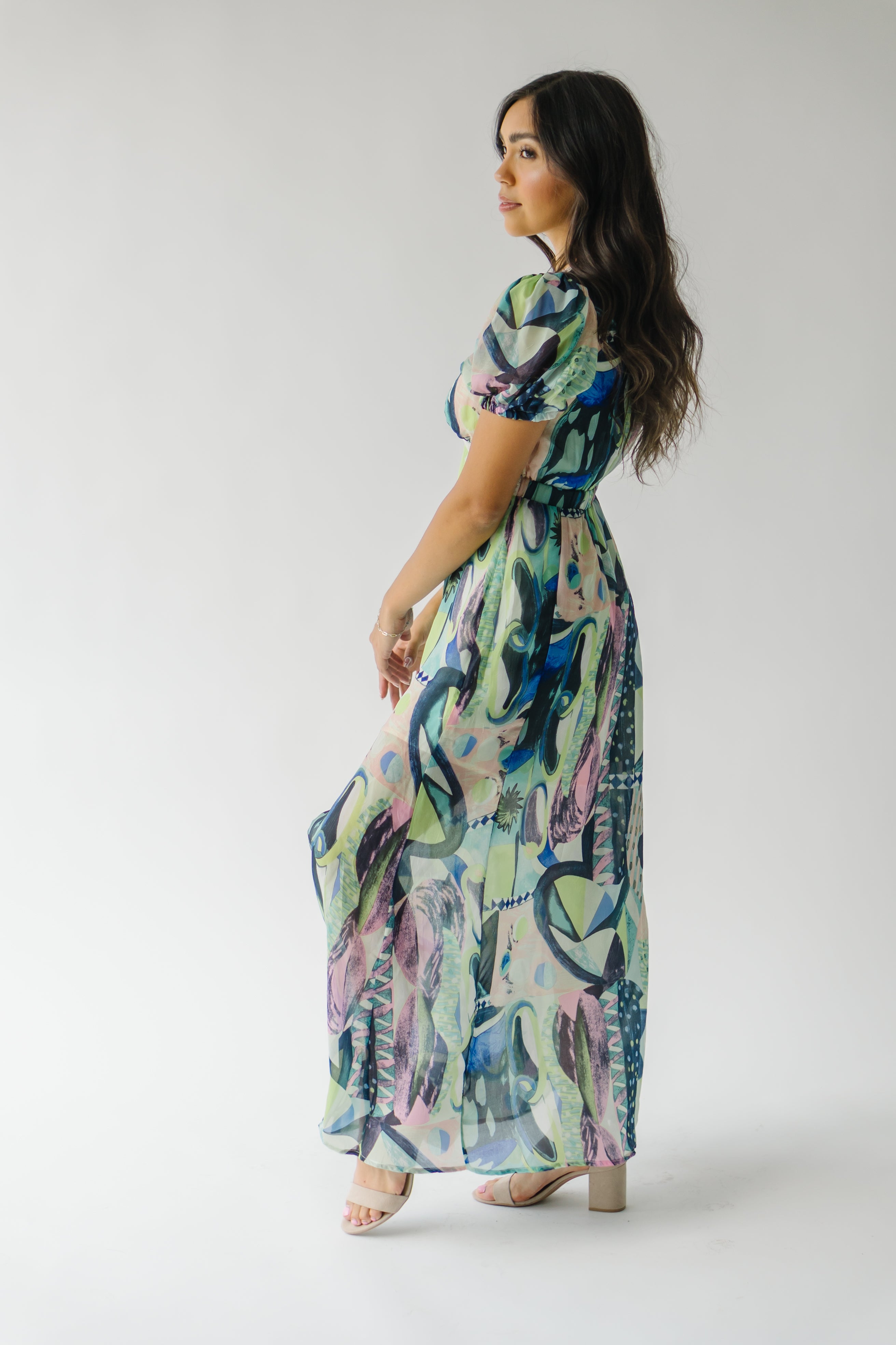 Ashwin Patterned Maxi Dress Multi - $[Price]