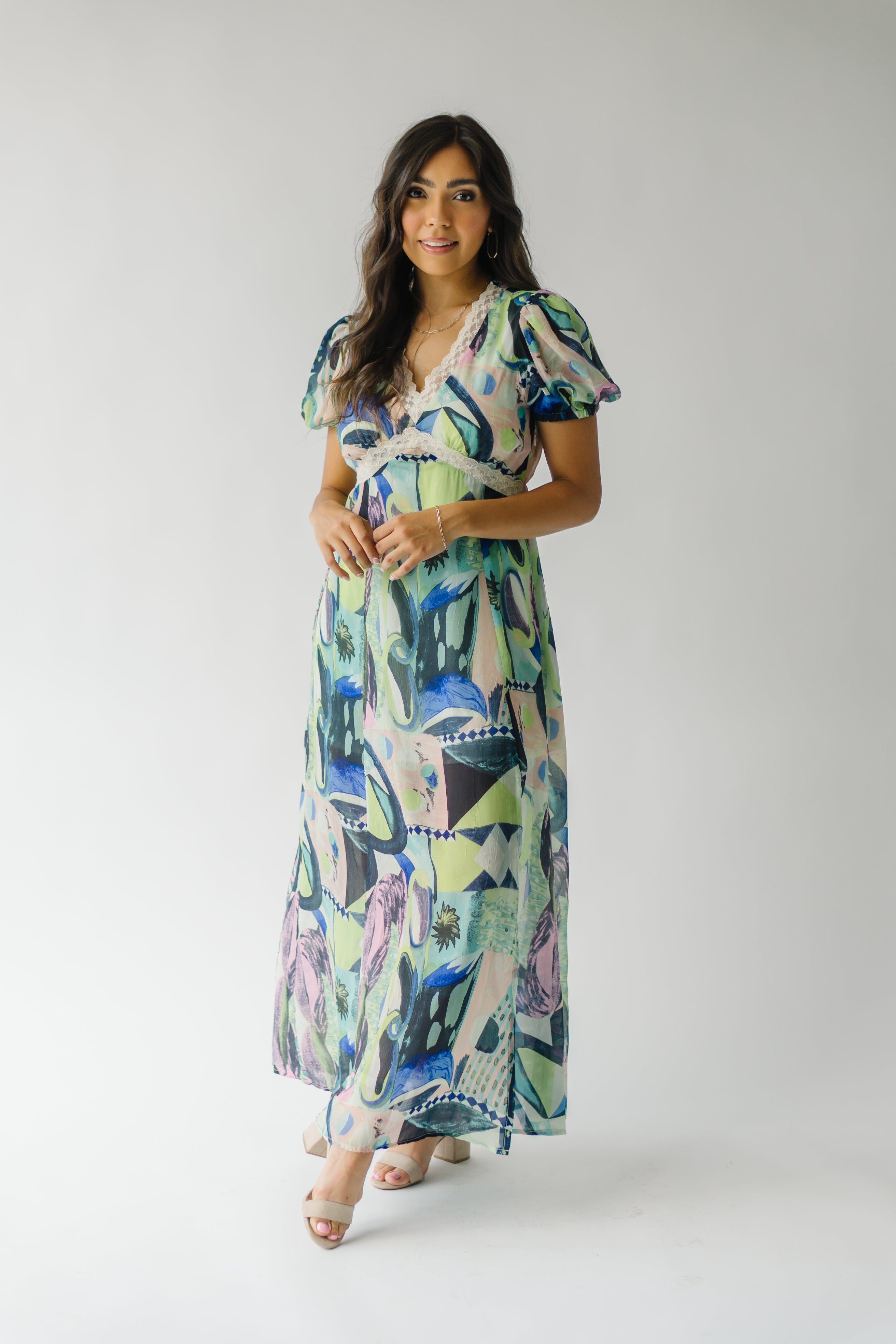 Ashwin Patterned Maxi Dress Multi - $[Price]