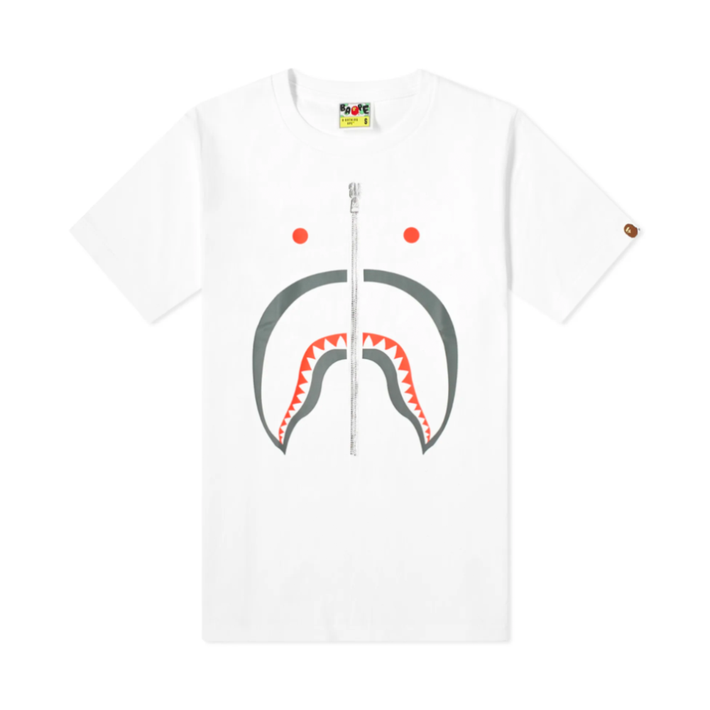 Bathing Ape Shark Tee White