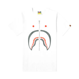 Bathing Ape Shark Tee White