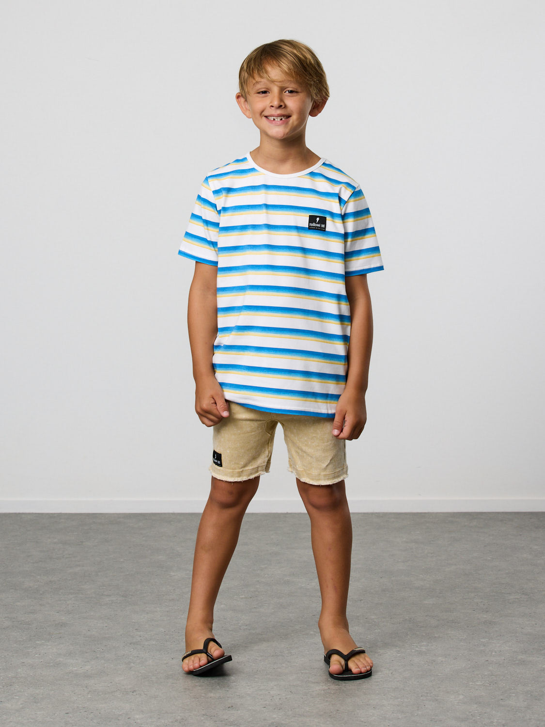 Beach Stripe Tee - Size 6yr, 7yr - Radicool Dude