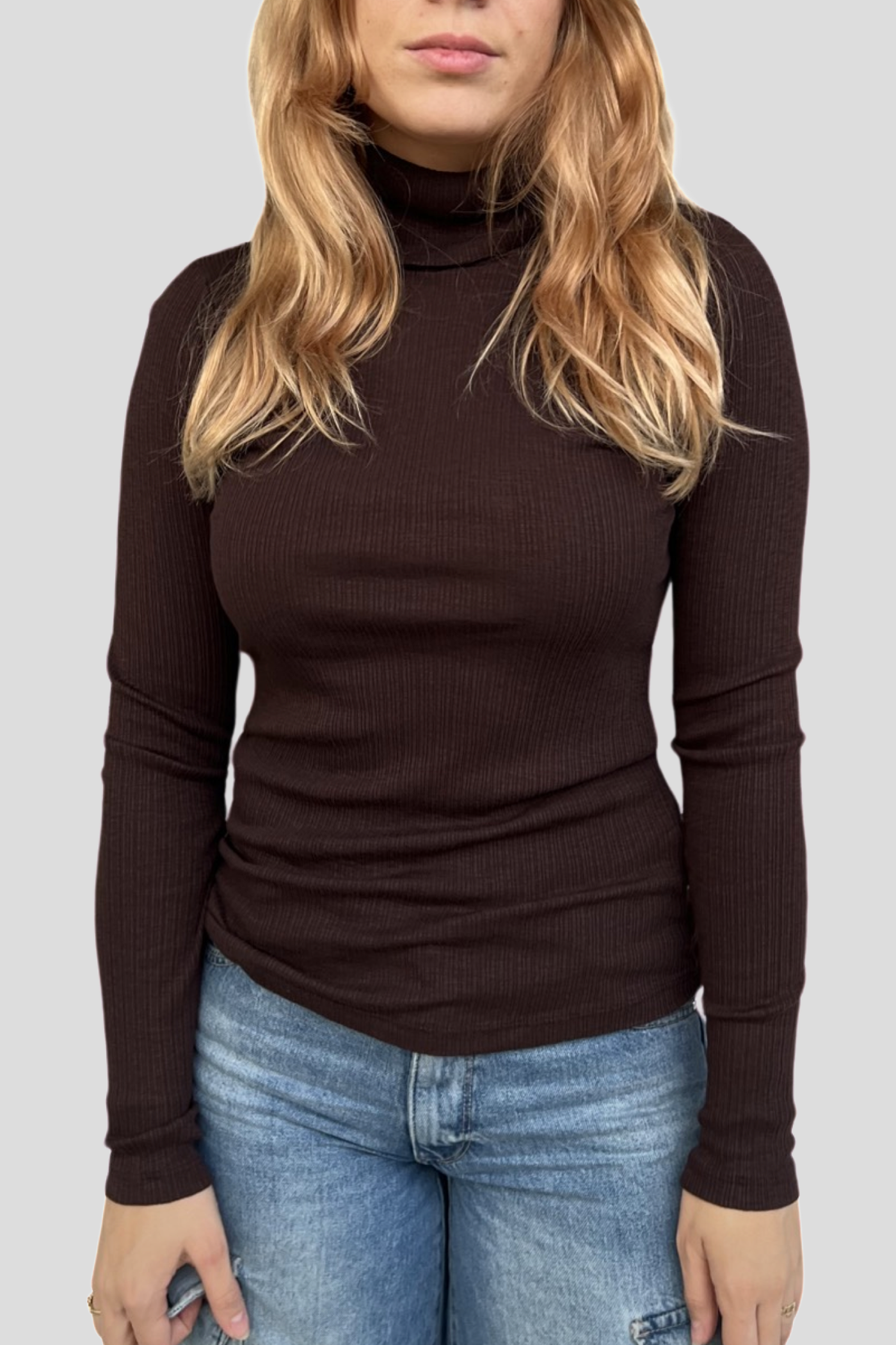 Bell Turtleneck Long Sleeve Shirt