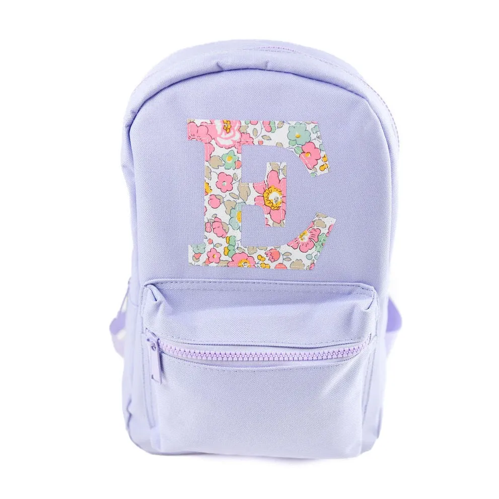 Betsy Light Pink Liberty of London Initial Small Backpack - Purple