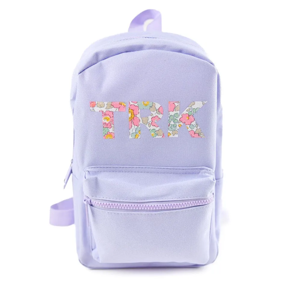 Betsy Light Pink Liberty of London Name Small Backpack - Purple