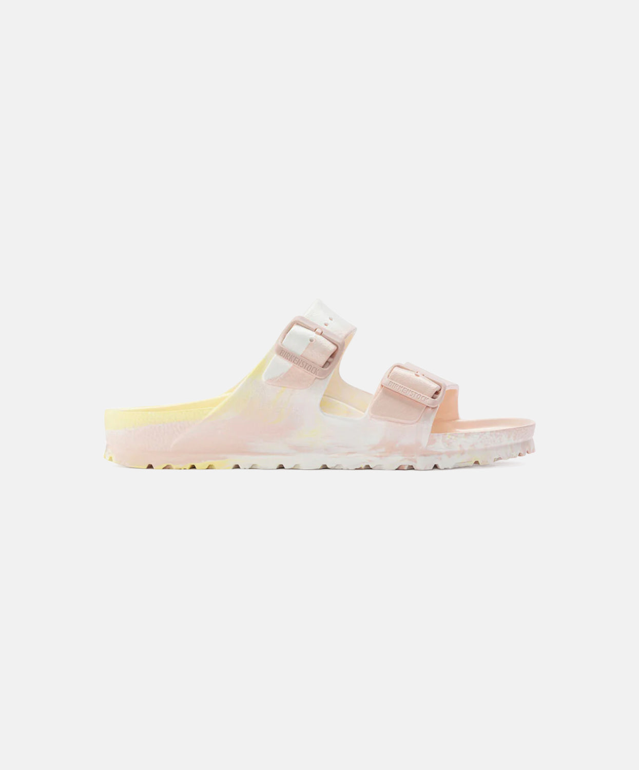 Birkenstock Arizona EVA Sandals Multi Popcorn Light Rose White.