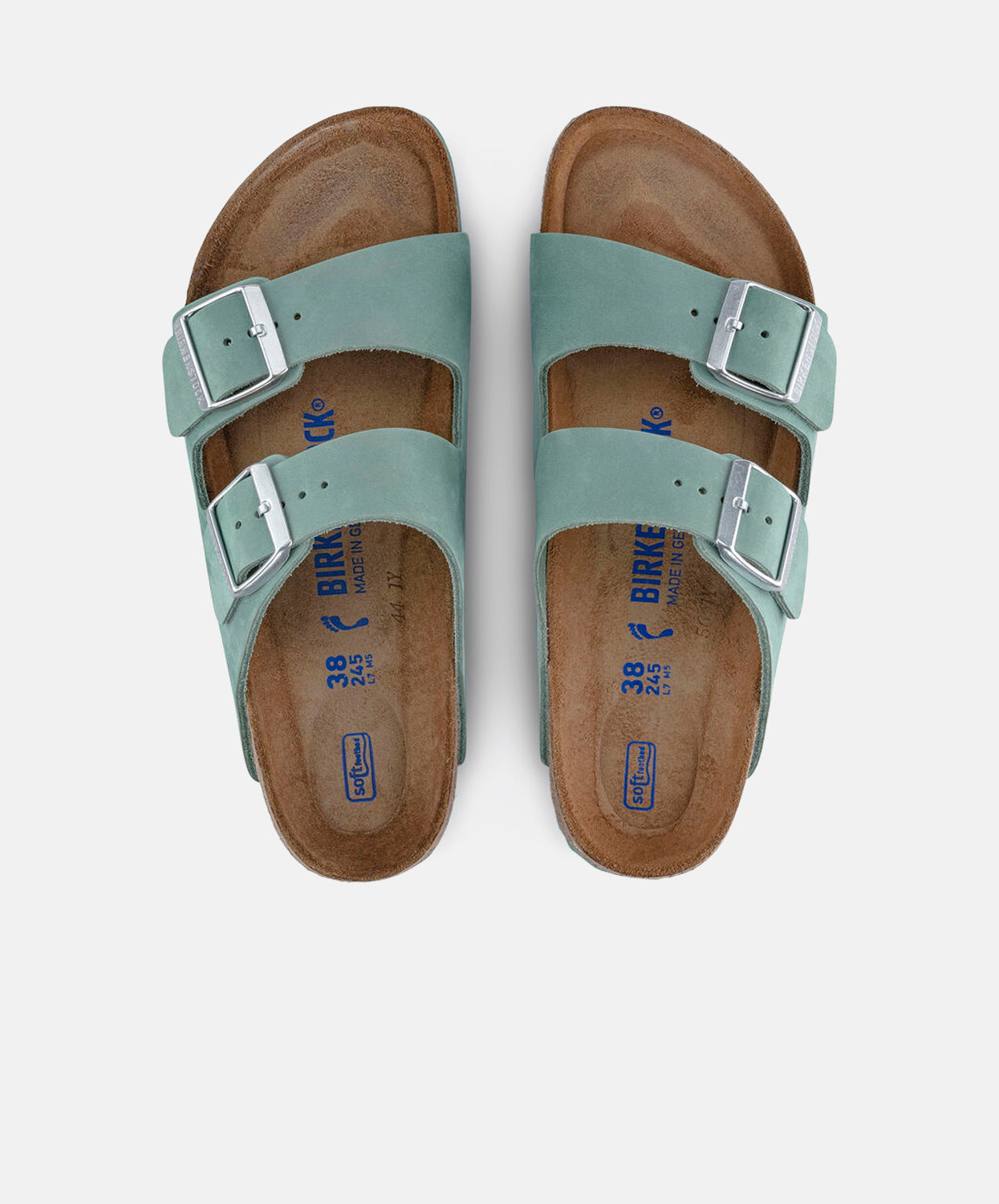 Birkenstock Arizona Nubuck Leather Beryl Soft Footbed Sandals - Shop now.