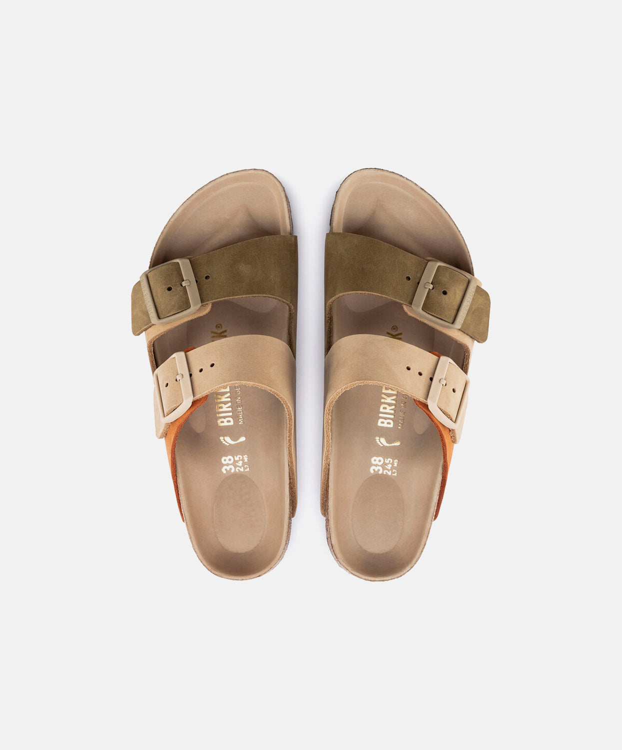 Birkenstock Arizona Sandals Sandcastle/Faded Khaki