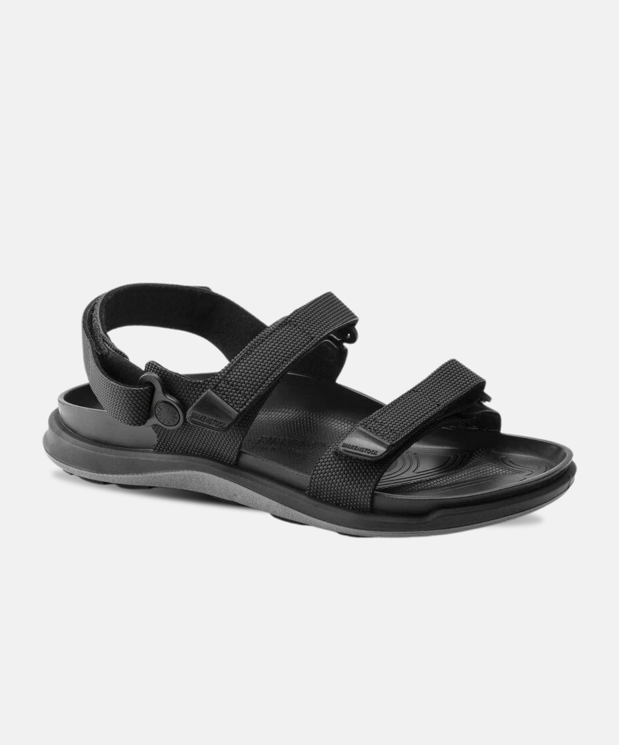 Birkenstock Black Sandals - Kalahari Cross Element Birko-Flor