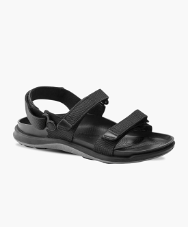 Birkenstock Black Sandals - Kalahari Cross Element Birko-Flor