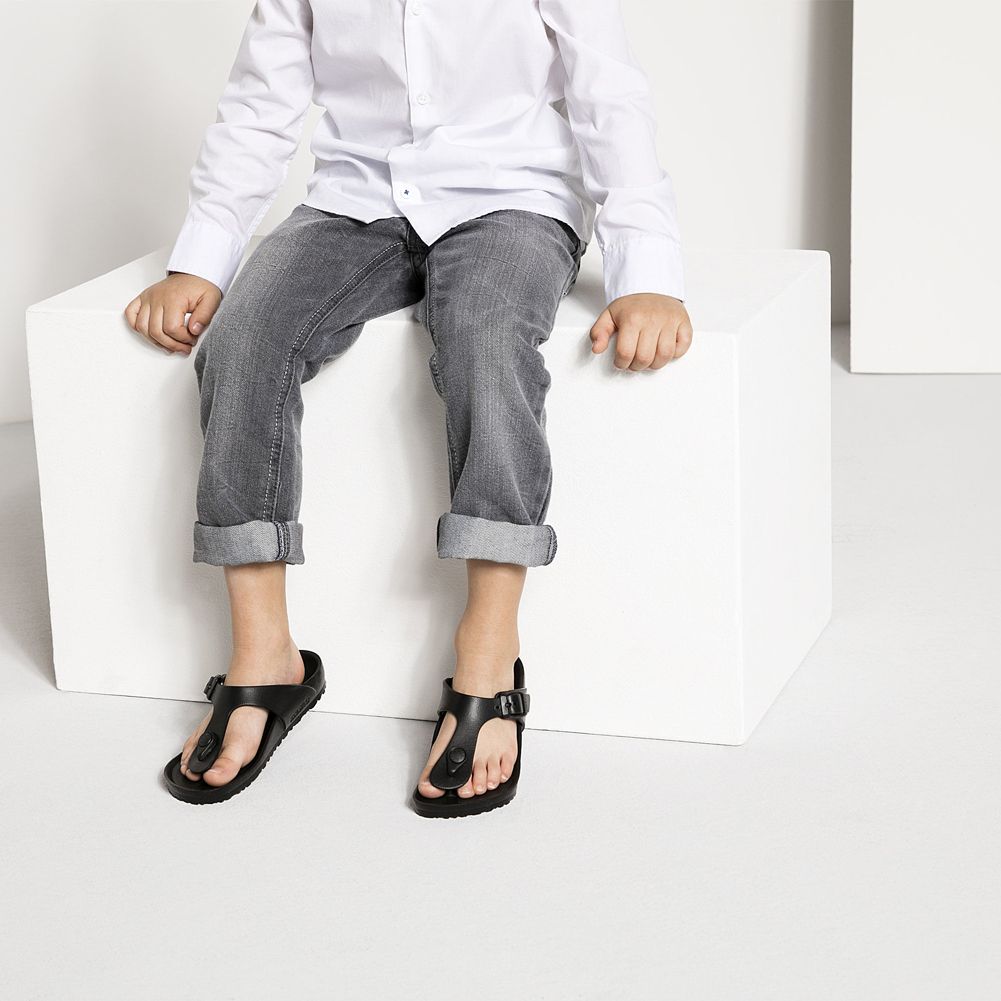 Birkenstock Kids Gizeh EVA Black Sandals - Buy Now!