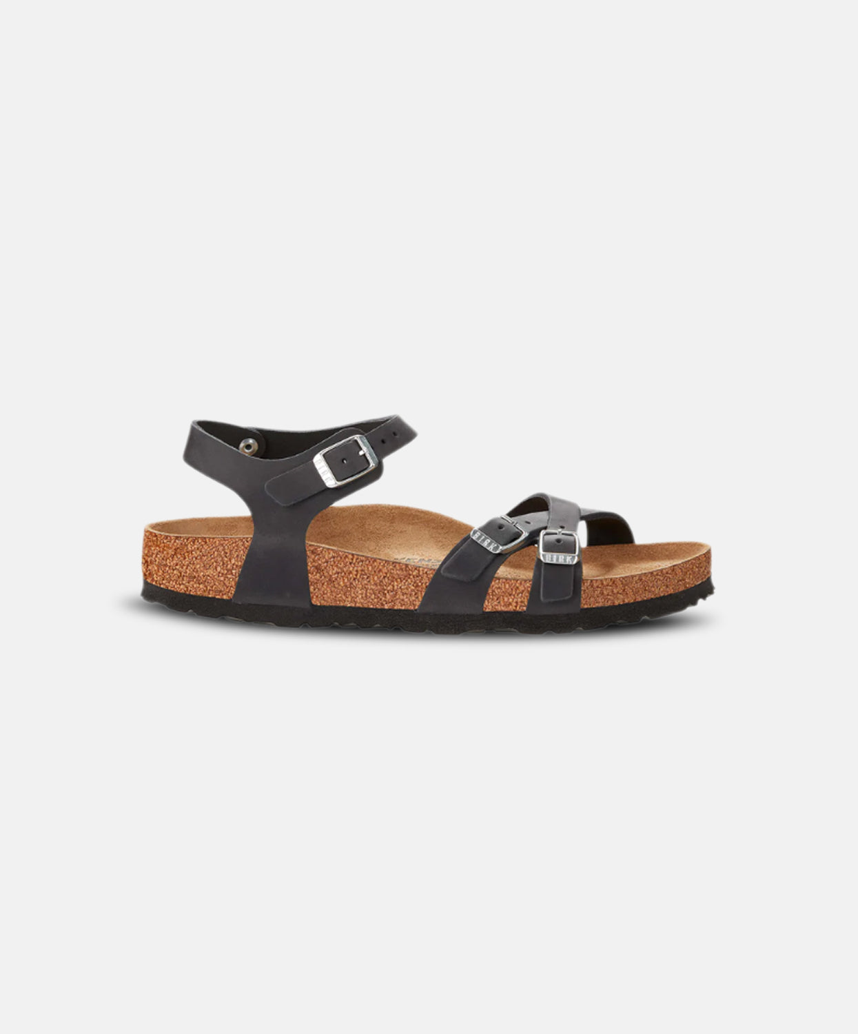 Birkenstock Kumba Black Oiled Leather Sandals