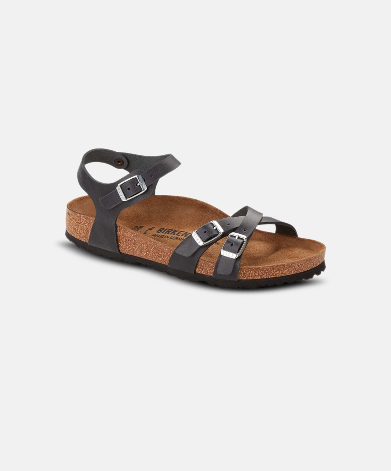 Birkenstock Kumba Black Oiled Leather Sandals