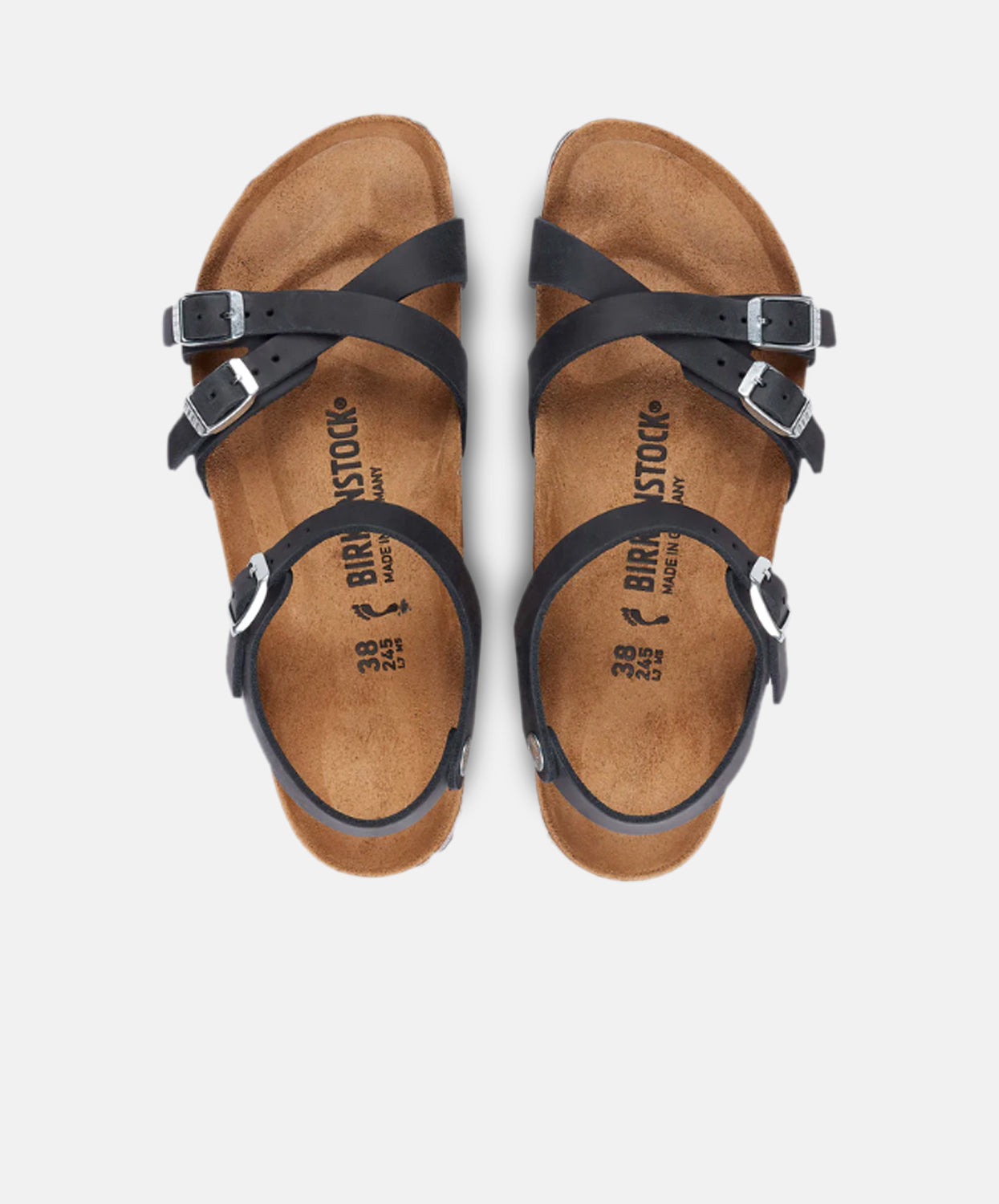 Birkenstock Kumba Black Oiled Leather Sandals