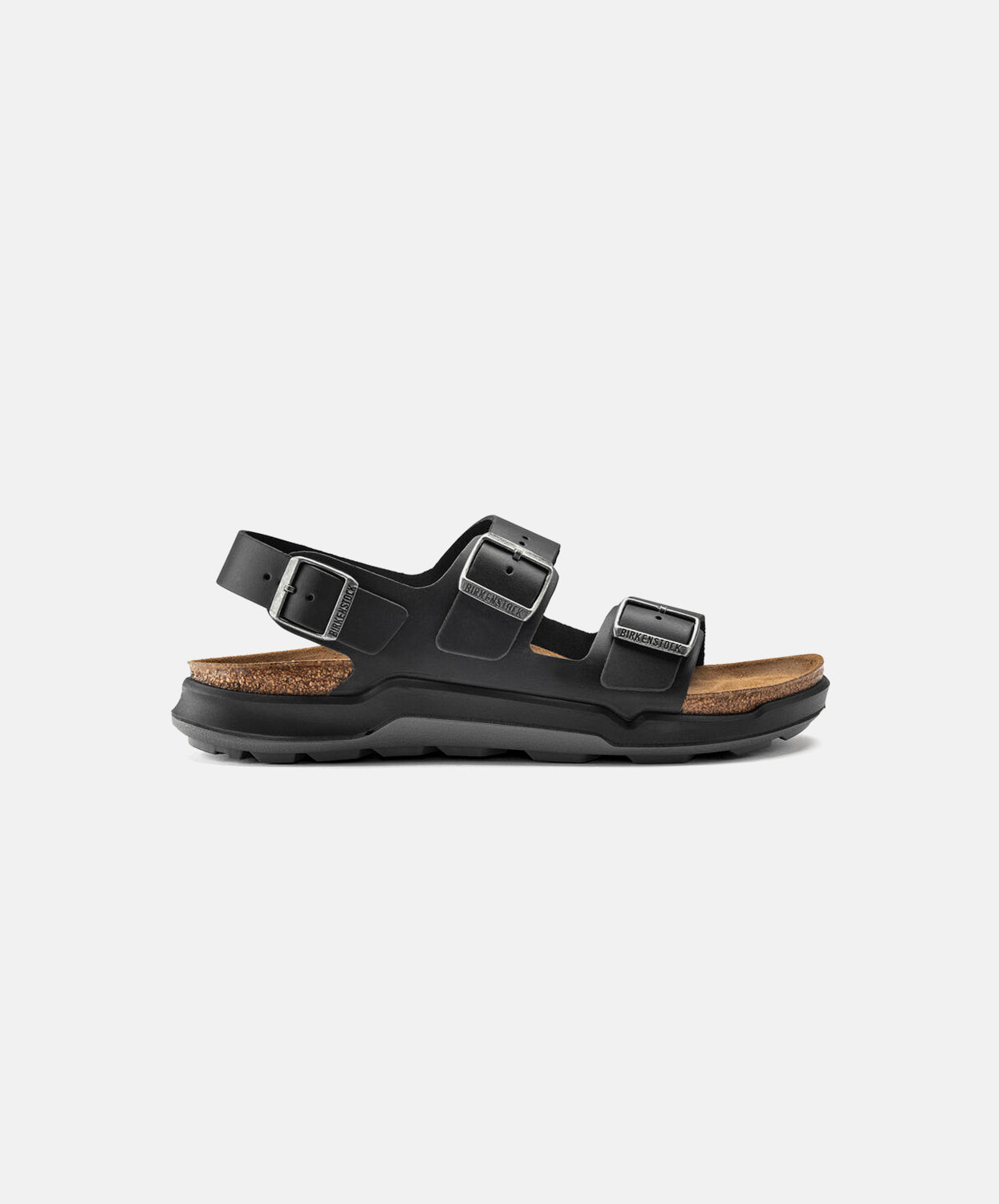 Birkenstock Milano Black Leather Sandals