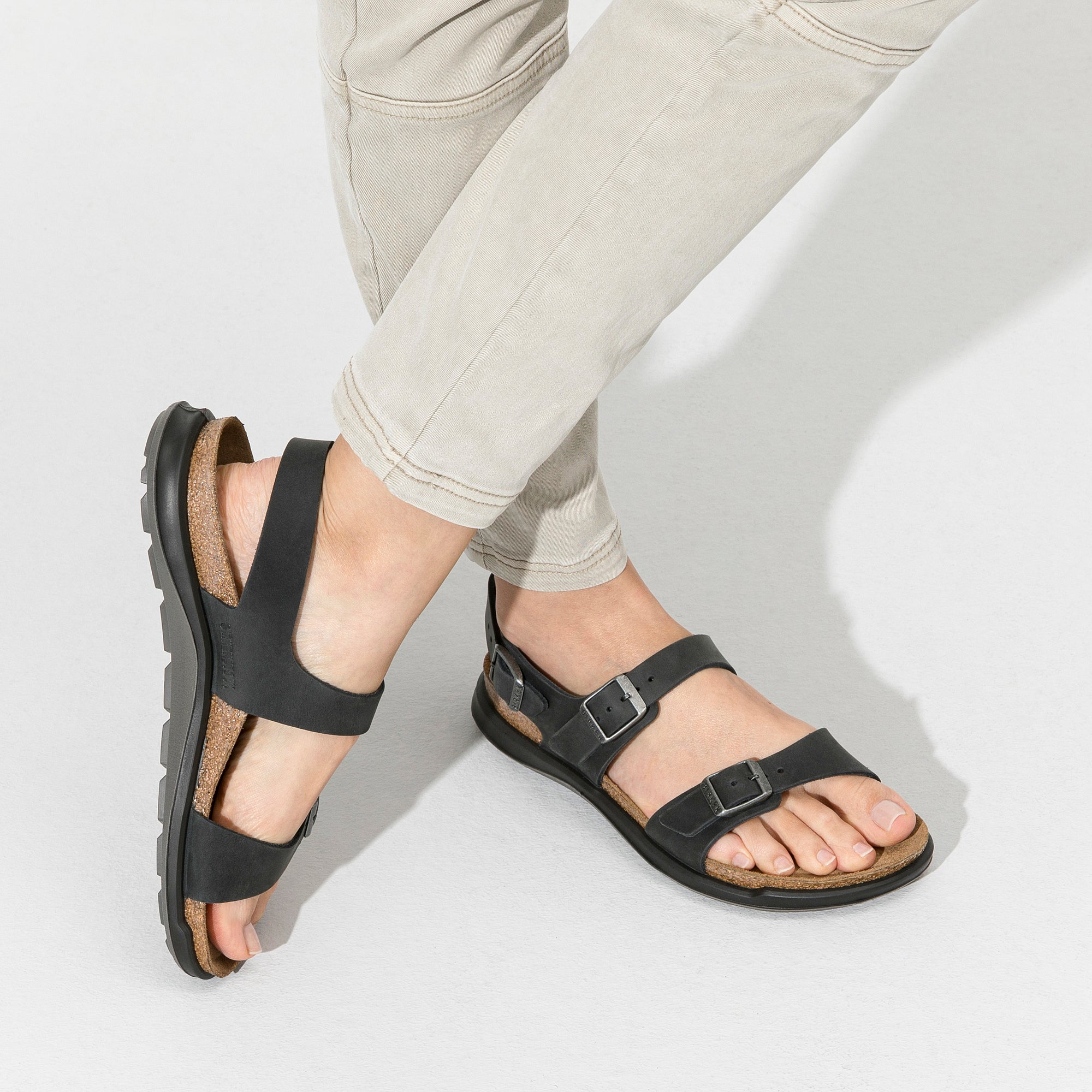 Birkenstock Sonora Black Leather Sandals