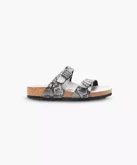 Birkenstock Sydney Python Black Sandals