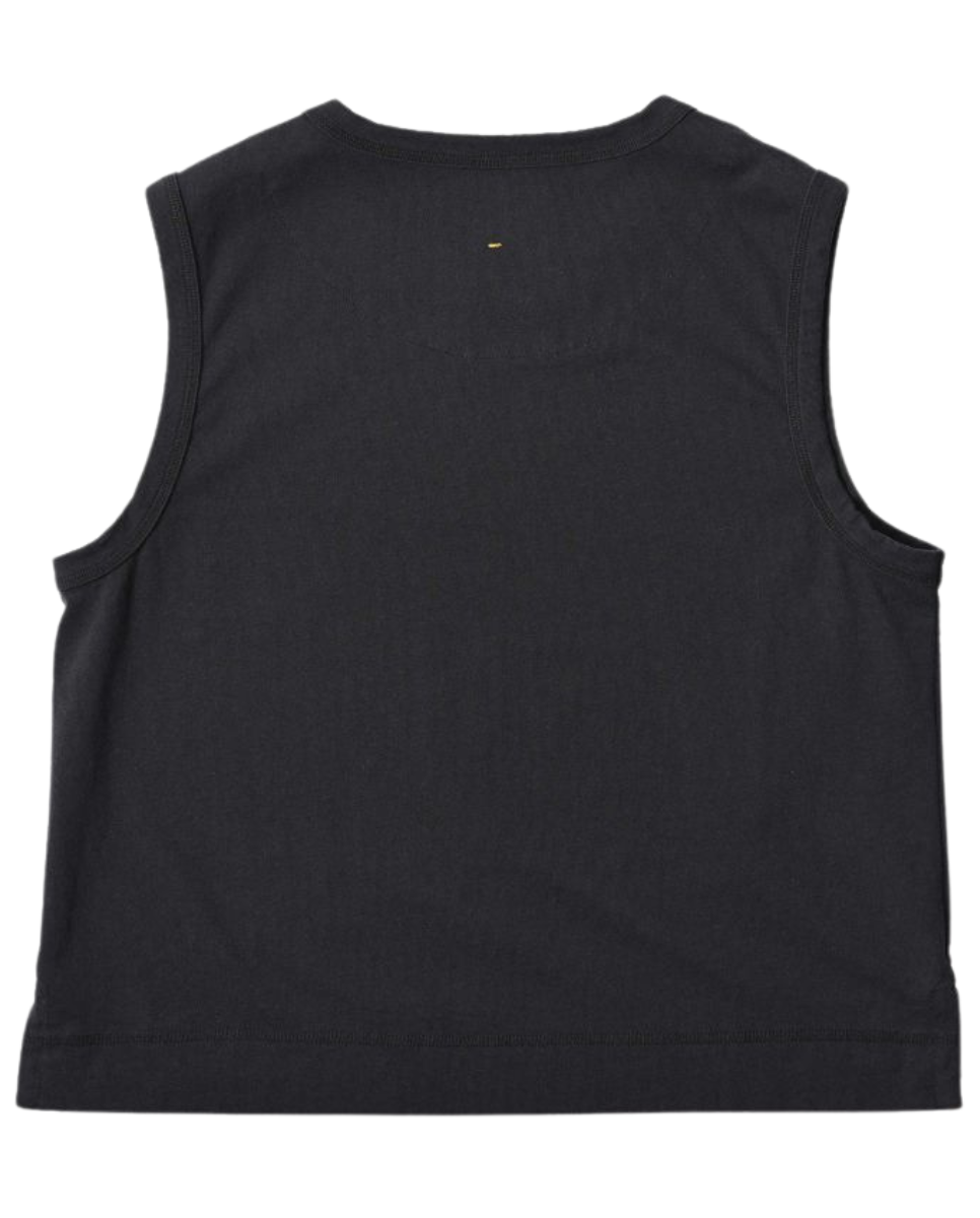 Black Matte Jersey Tank Top