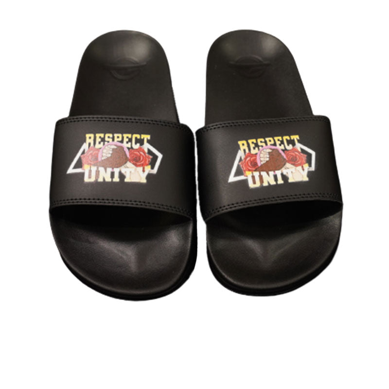 Black Unity Respect Sandals - Shop iSLIDE X SG