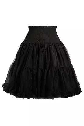 Black Vintage Classic Petticoat - Top Quality & Timeless Style