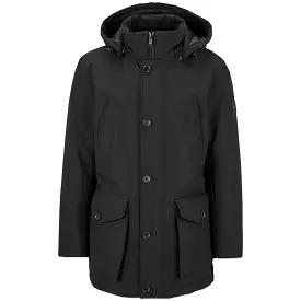 Boss Osiass Arctic Hooded Parka - Black, Men's Winter Jacket, Warm and Stylish Outerwear