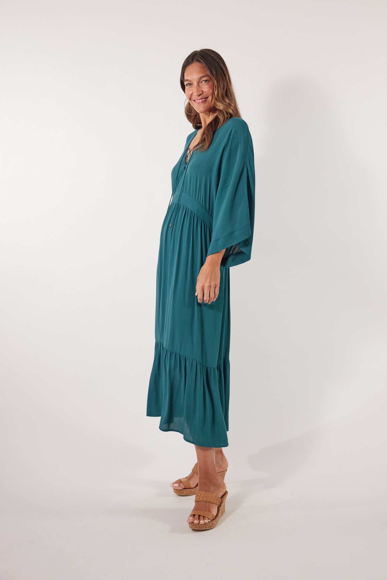 Botanical Relax Dress - Teal SALE