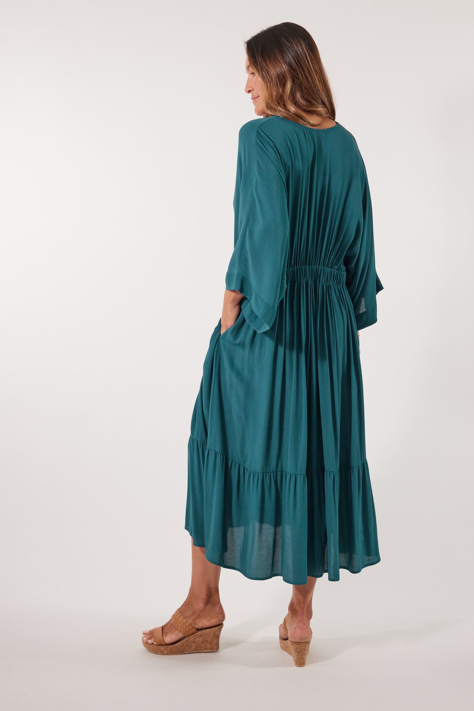 Botanical Relax Dress - Teal SALE