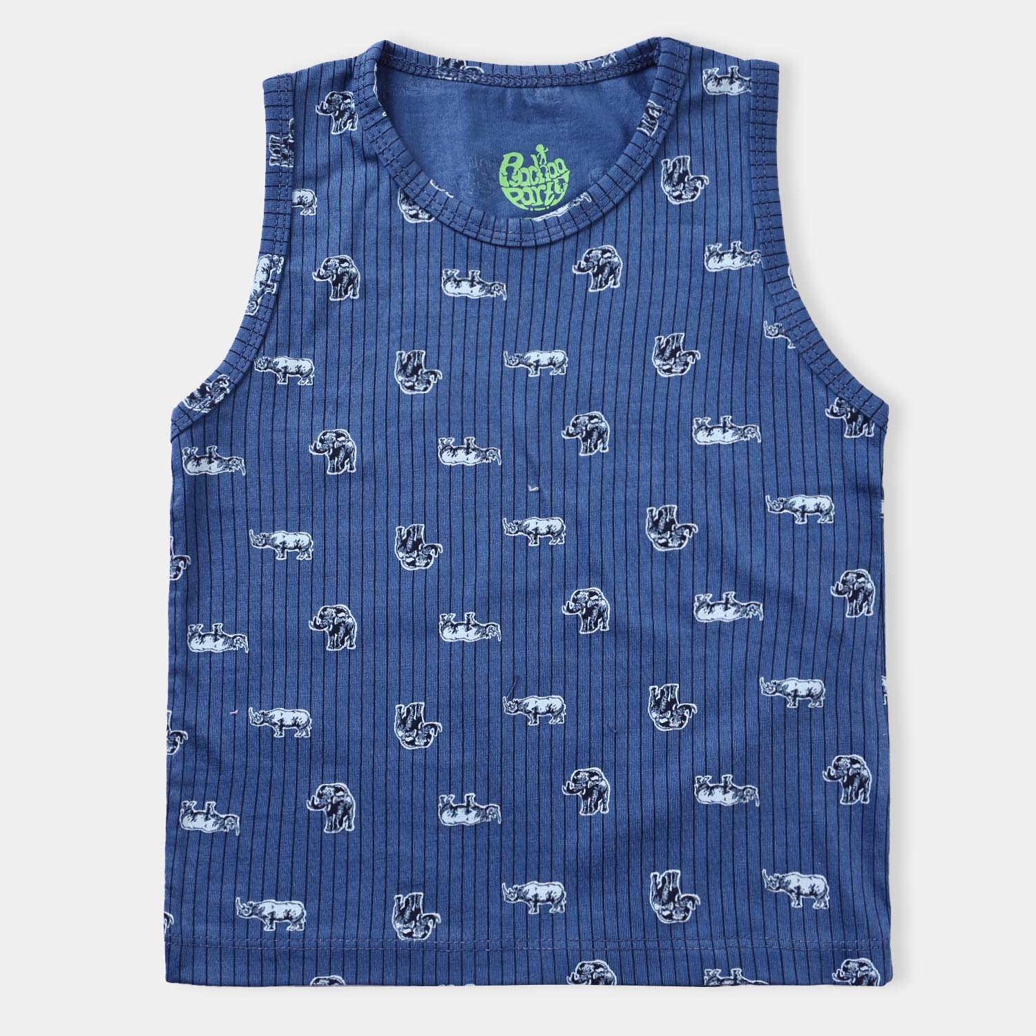 Boys Safari Navy Cotton Jersey Sando